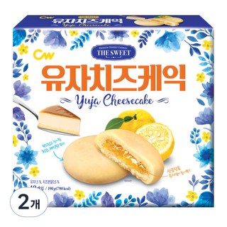 청우식품 유자 치즈케익, 190g, 2개