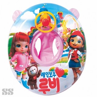 살림온 보행기 튜브 레인보우 루비 핑크