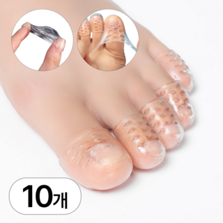 르틸리테 실리콘 발가락 손가락 골무 보호대, 10개