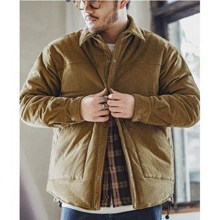 남자 자켓 아메리칸 빈티지 코듀로이 패딩 칼라 도톰 보온 코트 DOWN Jacket FXTS2307205