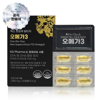 원퍼데이 맥스 초임계 알티지 오메가3 l 닥터체크 오메가3, 30정, 1개