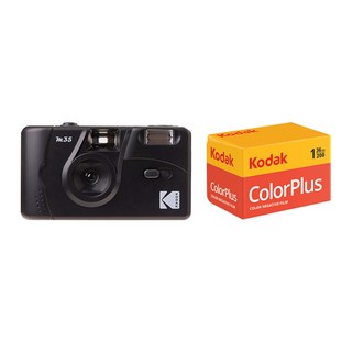코닥 M35 필름카메라 Black 블랙 + 코닥 컬러플러스 컬러필름 200-36, 1세트, 단품