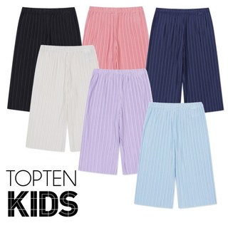 탑텐키즈 여아 플리츠 7부 바지