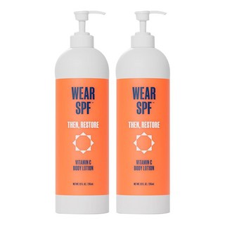 젖산과 요소를 함유한 WearSPF 비타민 C 바디 로션 피부 도움을 줄 수 있음 각질 케어에 도움 케어 관리에 12온스의 보습 및 수분 공급, 2, 1개