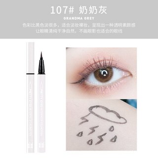 fizz 라이너붓펜 메이크업 벗기 쉬움 쿨 블랙 얼룩 방지 방수 액체 펜 라이너 여름, [14] 7 Granny Grey, 1개