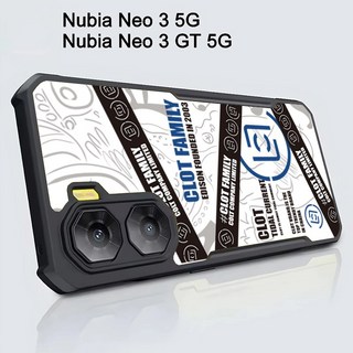 ZTE 누비아 네오 3 GT 케이스를 위한 고급스러운 전화 케이싱 네오 2 네오 3 5G NO.6를 위한 명확한 아크릴 떨어짐 예방 매우 네네네네오 3 5G NO.22