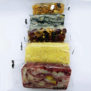 행복한떡집 개별포장 식사대용 5종류50개 영양찰떡 약밥 영양떡 호박 흑임자, 80g, 50개