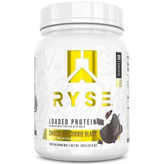 RYSE 로디드 단백 파우더 - 시나몬 토스트 - 프리바이오틱 섬유 및 MCT로 분리 및 농축 유청 단백 25g - 저탄수화물 저설탕 친화적 - 20회 분량 / 0.7kg(, 20 Servings (Pack of 1), Chocolate Cookie Blast, 1개