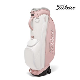 [아쿠쉬네트코리아 정품] 타이틀리스트 2025 우먼스 어반 휠 캐디백 TB24CTWUWK, 소프트핑크/화이트