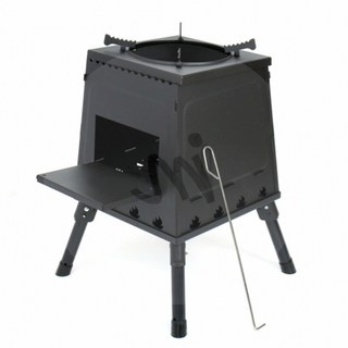 IM 접는 캠프 화목난로 35X47CM 블랙 캠핑요리