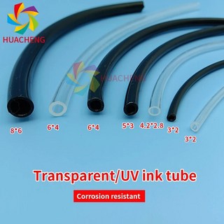 대형 포맷 잉크젯 프린터용 단일 라인 잉크 튜브 투명 및 UV 3x2/4 2x 8 4x3 5x3 6x4mm 튜빙 10m, Transparent 5x3mm