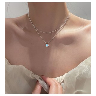 오로라 하트 목걸이 썸네일