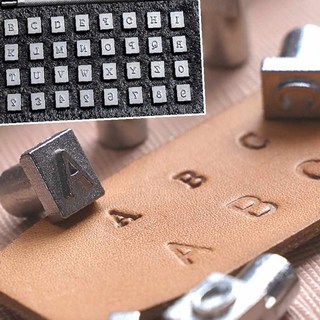알파벳 스템프 가죽 공예용 각인 세트 이니셜각인 도장 공방, A 4mm