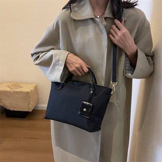 란몰 여성 가벼운 나일론 크로스 쇼퍼백 대용량 토트백