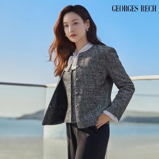 [조르쥬 레쉬] (25SS) 글리터 트위드 자켓+베스트 2종 SET