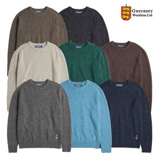 건지울른스 네프사 에센셜 울 크루넥 새들 스웨터 컬렉션