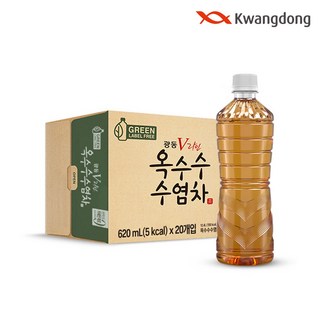 광동 옥수수 수염차 무라벨, 620ml, 20개