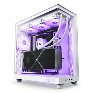 NZXT H6 Flow RGB 화이트 PC 케이스