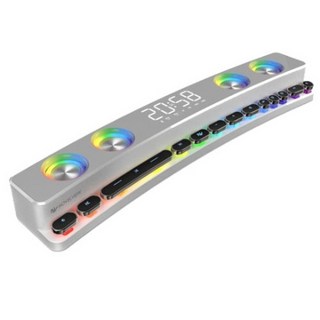 노벨뷰 디스코팡팡 NV123 (화이트) 블루투스 스피커, 화이트