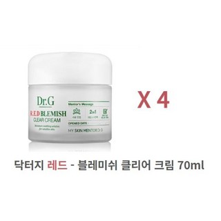 Dr.G 닥터지 레드 블레미쉬 클리어 크림 70ml, 4개