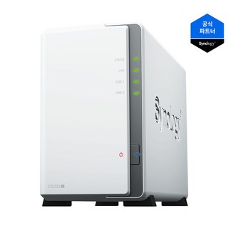 DS223J 12TB 6TB X 2 정품 NAS 스토리지