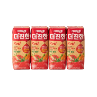 롯데칠성음료 야채듬뿍 더진한 레드, 125ml, 20개