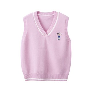크리스탈하우스 주니어 곰돌이 니트 조끼 CS002
