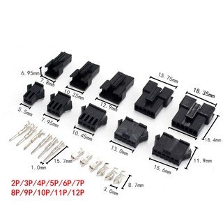 SM2.54 2P 3P 4P 5P 6P 8P 2.54 암수 JST 2.54mm 커넥터 블랙, 2개