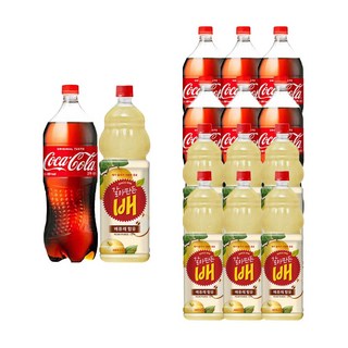 [드링킹] 코카콜라 1.5L 6개 + 갈아만든배 1.5L 6개, 12개입