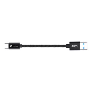 속도빠른 아이폰 카플레이 C타입 케이블 USB3.2 10Gbps, 1개, 블랙, 15cm