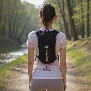 루프탑 초경량 트레일러닝백 러닝베스트 트래킹 조끼가방, 블랙