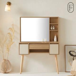 [특가]퍼피노 코코 수납 거울 화장대 자취 원룸 집들이 가성비 방문설치, 내추럴원목_pn124-1