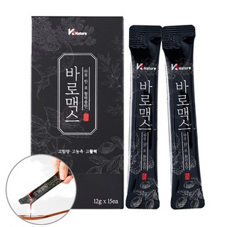 바로맥스 남성활력 고농축 고함량 진액 한포 12000mg ( 야관문 마카 아연 복분자 산수유 구기자 ), 1개, 180g