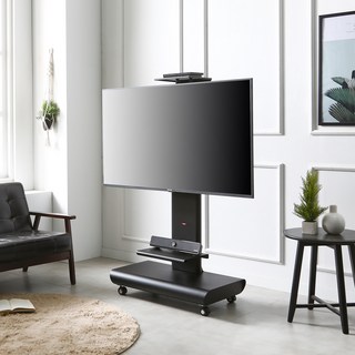 HTR-1200 HTR-1600 (색상: 화이트 / 블랙) 이동형TV장식장 TV거치대, 1개