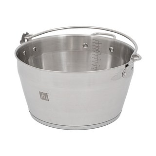 비스카 스텐 인덕션 잼팟 9L 젖병 열탕소독 들통 아이스버킷, 1개, 30cm