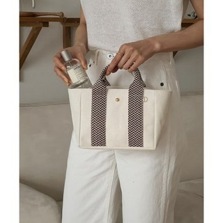 모구 미니백 모구기저귀가방 캔버스가방, 패턴브라운