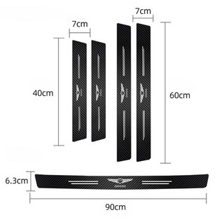 카본 스티커 문 보호 필름 인테리어 제네시스 G70 G80 G90 GV80 GV70 GV60 네오룬 5개 호환, [01]Carbon Fiber