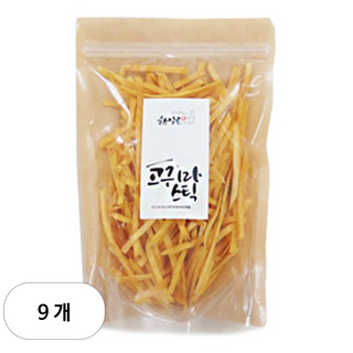 순수알곡 고구마 스틱, 140g, 9개