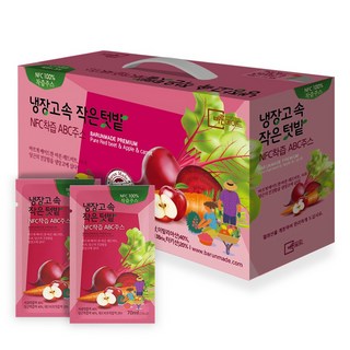 바른메이드 냉장고속 작은텃밭 NFC 착즙 ABC 주스 ABC 쥬스, 70ml, 30개