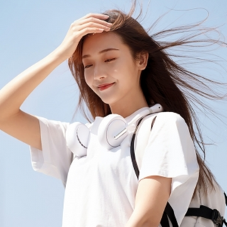 핑크폭스 USB 넥밴드 선풍기 무선 목 휴대용 바람 여름, 단품
