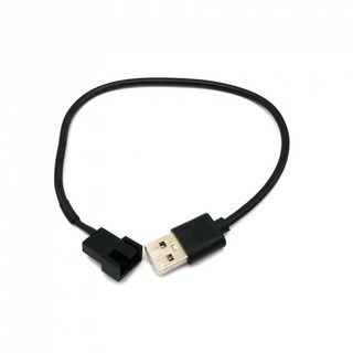 JOYCOOL 시스템 팬 쿨러 PWM 4핀 to USB 변환케이블 0.3m, 1개