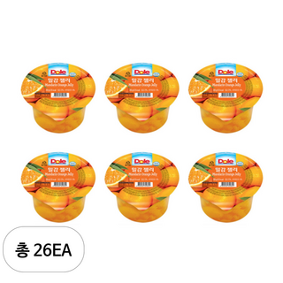 Dole 과일 컵젤리 밀감젤리, 200g, 26세트