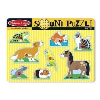 정품++ 멜리사앤더그 Melissa & Doug Pets 테마 사운드 퍼즐 + 무료 스크린래치 아트 미니 패드 번들 [07306], 정품++ 멜리사앤더그 Melissa & Doug Pet