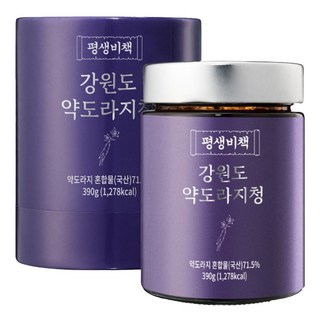 평생비책 강원도 약도라지청 100% 약도라지 무설탕, 1세트, 1개입, 390g