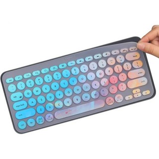 로지텍 K380 페블 멀티 디바이스 블루투스 키보드로지텍 키 2 K380s로지텍 키보드 무선 커버 스킨GPINK, Colorful