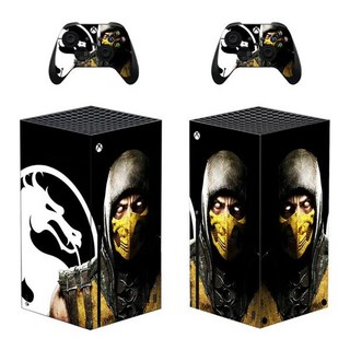 호환 Xbox 시리즈 X 콘솔용 모탈 컴뱃 스킨 스티커 데칼 커버 2 컨트롤러 스킨 비닐, [03] 금, 1개