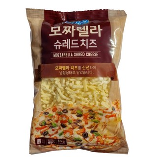 (아이스박스무료) 동서 리치골드 모짜렐라치즈 99% 슈레드치즈 피자치즈 1kg, 1개