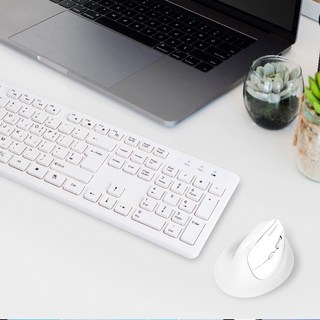 플레오맥스 저소음 무선키보드 버티컬마우스 세트