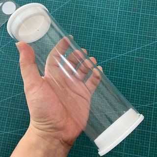 셔틀콕 보관통 원형 투명 배드민턴 공 보관 정리 체육관 연습공 수납 디스펜서 케이스