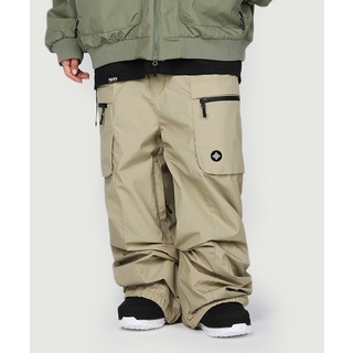 2425 NNN - Sidera Wide Cago - PANTS - 베이지 / 남여공용 스노우보드복 스키복 팬츠